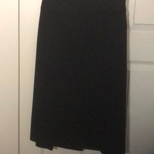 Black pencil skirt, ponte
